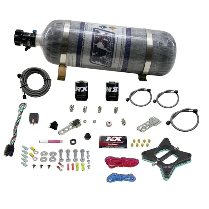 Nitrous Express 20946-12 4.6L Two-Valve Plate Nitrous System – Includes Composite Bottle 1