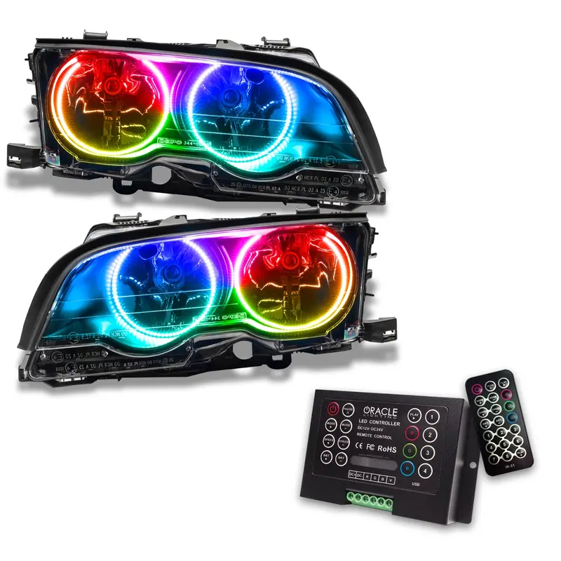 Oracle Lighting 8113-333 Colorshift Halogen Headlights – Pre-Assembled Rgb Led Upgrade Kit 1