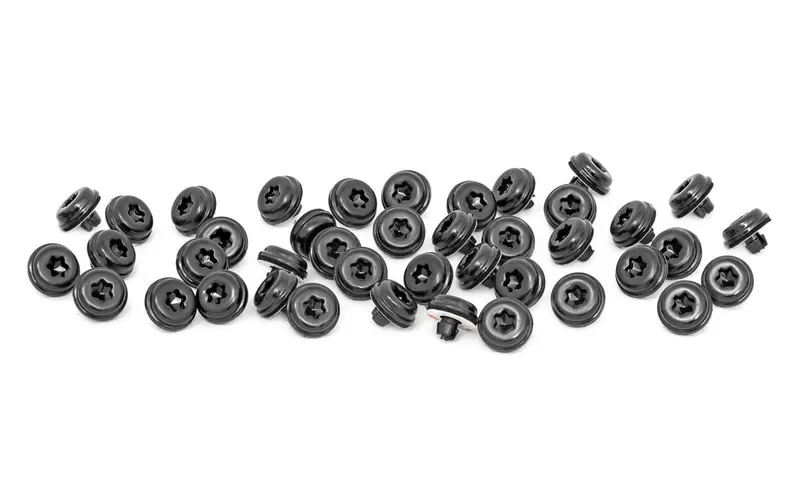 Rough Country 10015 Black Rivet Kit For Fender Flares – Includes 3M Tape And Foam Pads (Set Of 44) 1