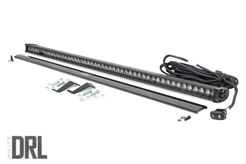 Rough Country 92019 50-Inch Lower Windshield Led Light Bar Kit – Black Series With Drl For Honda Pioneer (2016–2020) 1