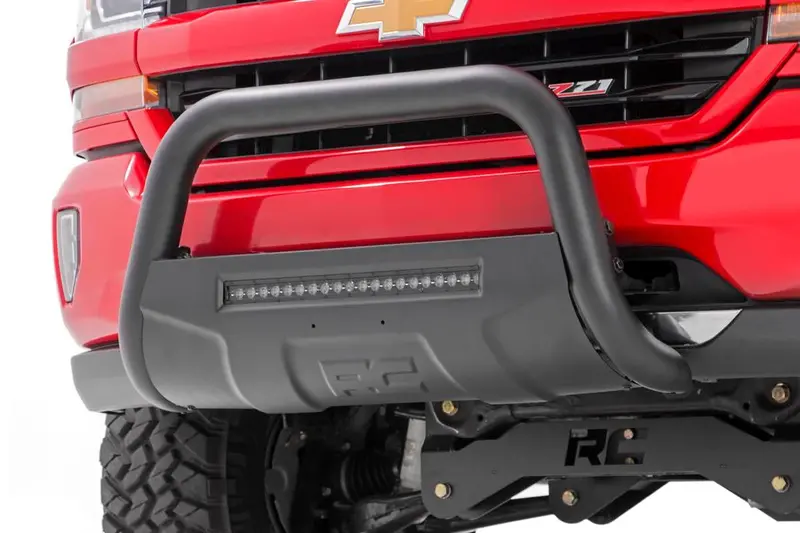 Rough Country Black Led Bull Bar – Designed For 2011–2019 Chevy/Gmc 2500Hd 1