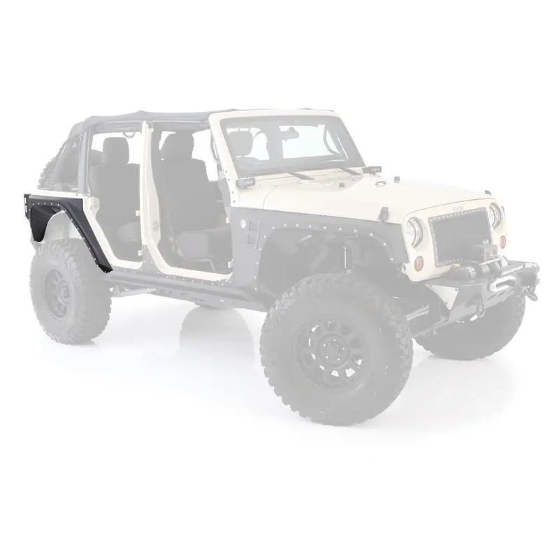 Smittybilt Xrc Rear Corner Guards – Textured Black Rear Bumper Protection For Jeep Wrangler Jk (2007–2018) 1