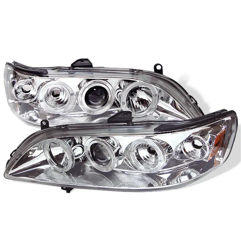 Spyder Auto 5010735 Chrome Halo Projector Headlight Assembly – Pair With Bulbs 1