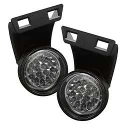 Spyder Auto 5015617 Led Fog Light Pair With Integrated Bulbs – Clear Lens 1