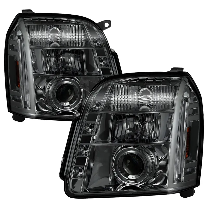 Spyder Auto Halo Projector Headlights – Smoke Lens, Bulbs Included, Pair (5029348) 1