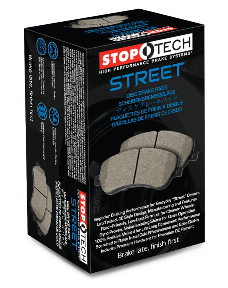 Stoptech 308.16403 Street Brake Pad Set With Shims And Mounting Hardware 1