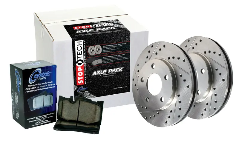 Stoptech Select Sport Rear Brake Kit – Drilled & Slotted Rotors With Matching Pads 1