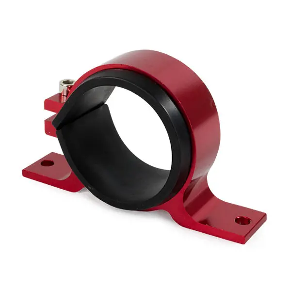 Top Street Performance Aluminum Fuel Pump Bracket – Compatible With Bosch 044 Pumps, Red Anodized (Jm1019R) 1