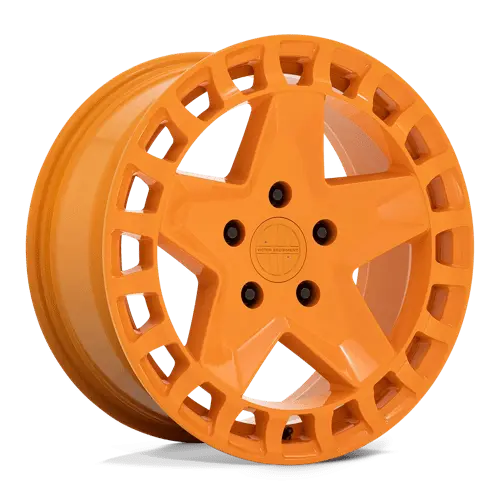 Victor Equipment 18X8 Alloy Wheel – 5X130 Bolt Pattern, Gunmetal Orange 1