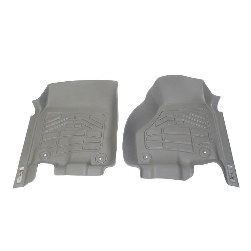 Westin Sure-Fit Gray Front Floor Liners – 2-Piece Set With Retention Hooks For Mega Cab Trucks 1
