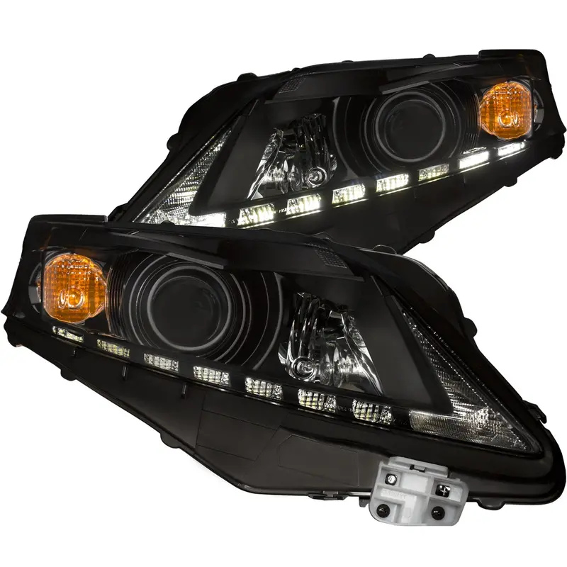 Anzo Usa 111322 Projector Headlight Set – Clear Lens, Black Housing, U-Bar Design, Sold As Pair 1